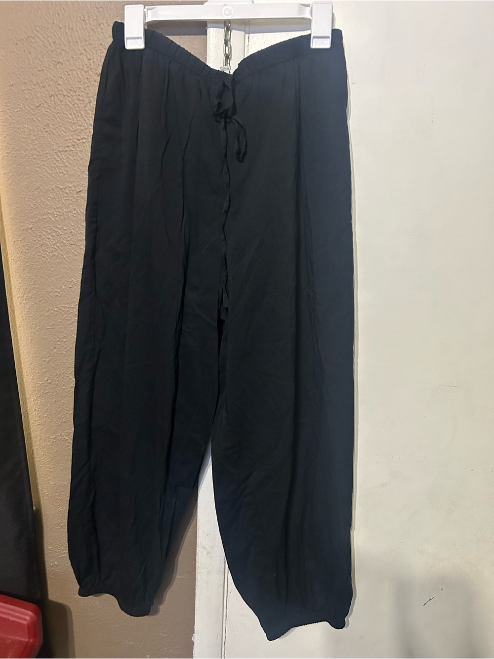 a new day Black Drawstring Relaxed Jogger Pants
